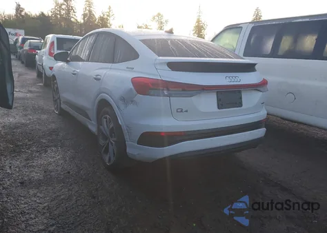 2024 Audi Q4 Sportback E-Tron Premium 50 Quattro z USA, uszkodzony, nr VIN WA122BFZ6RP026444